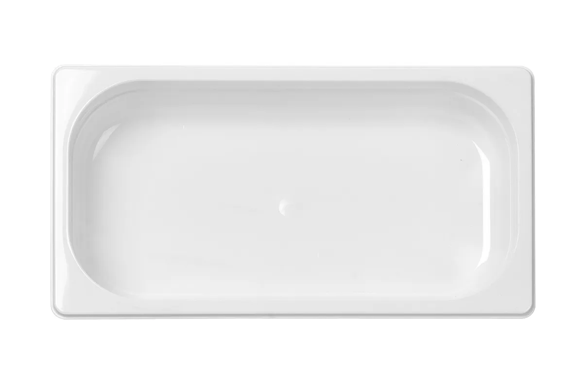 Pojemnik GN 1/3 z białego poliwęglanu, GN 1/3, 2,5L, biały, 325x176x65mm Hendi 862582