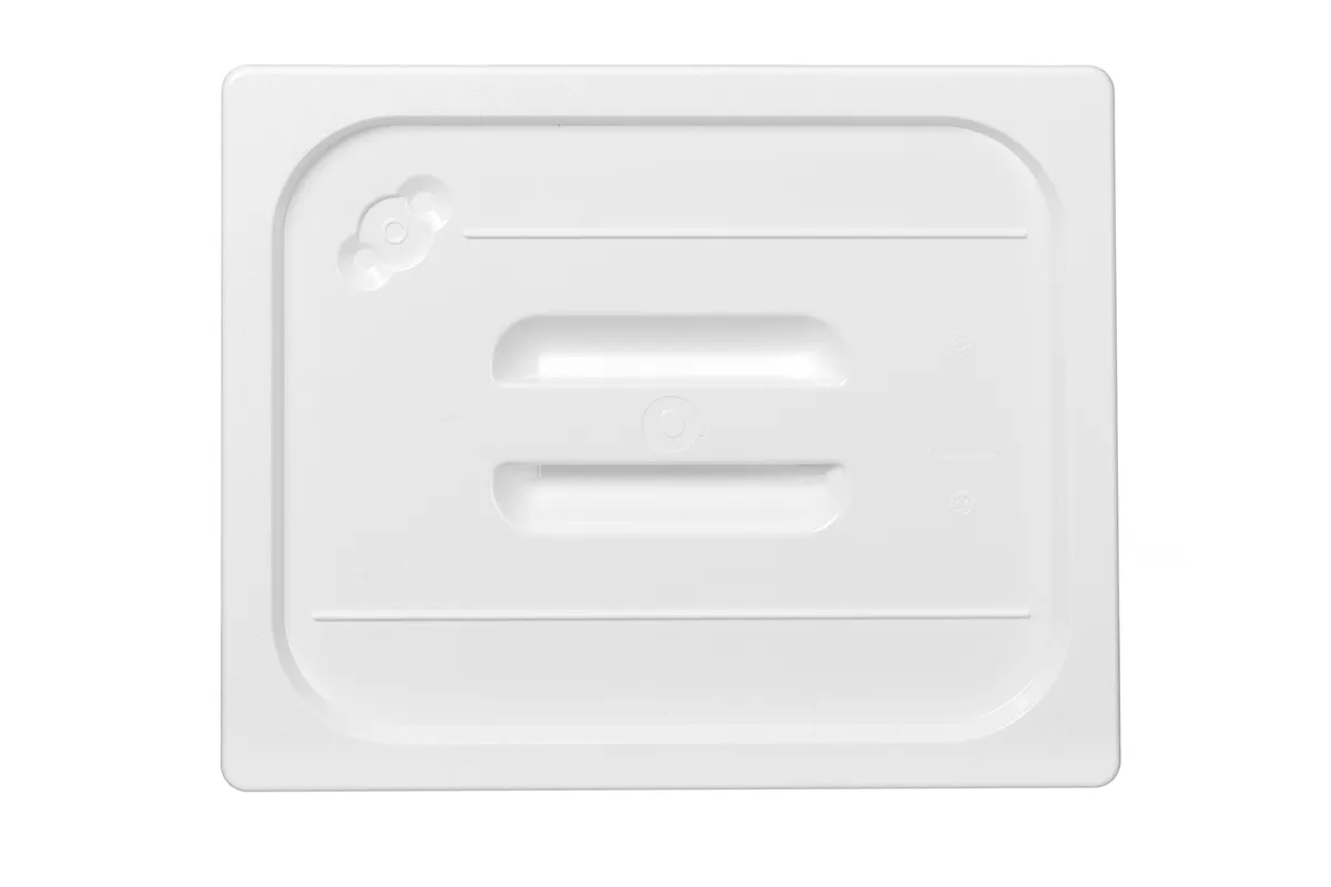 Pokrywka do pojemników GN z białego poliwęglanu, GN 1/2, biały, 265x325mm Hendi 862964