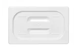 Pokrywka do pojemników GN z białego poliwęglanu, GN 1/4, biały, 265x162mm Hendi 862988