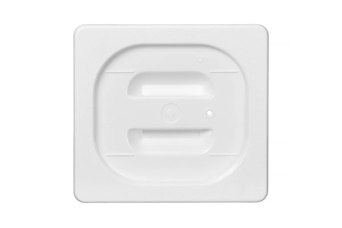 Pokrywka do pojemników GN z białego poliwęglanu, GN 1/6, biały, 176x162mm Hendi 862995