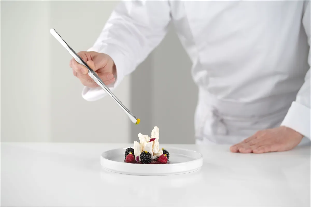 Pęseta z okrągłymi końcówkami, 305mm Hendi 680193