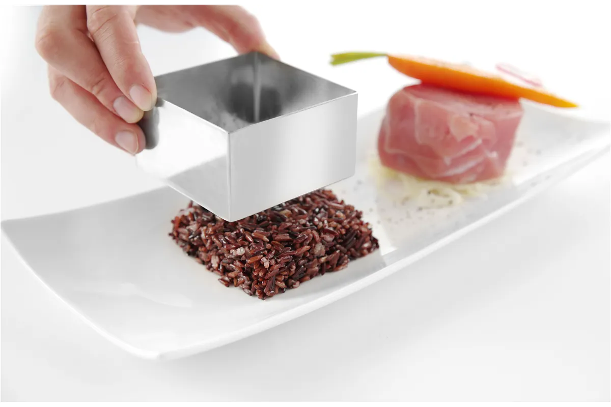 Forma kucharsko-cukiernicza kwadratowa, forma, 80x80x45mm Hendi 512173