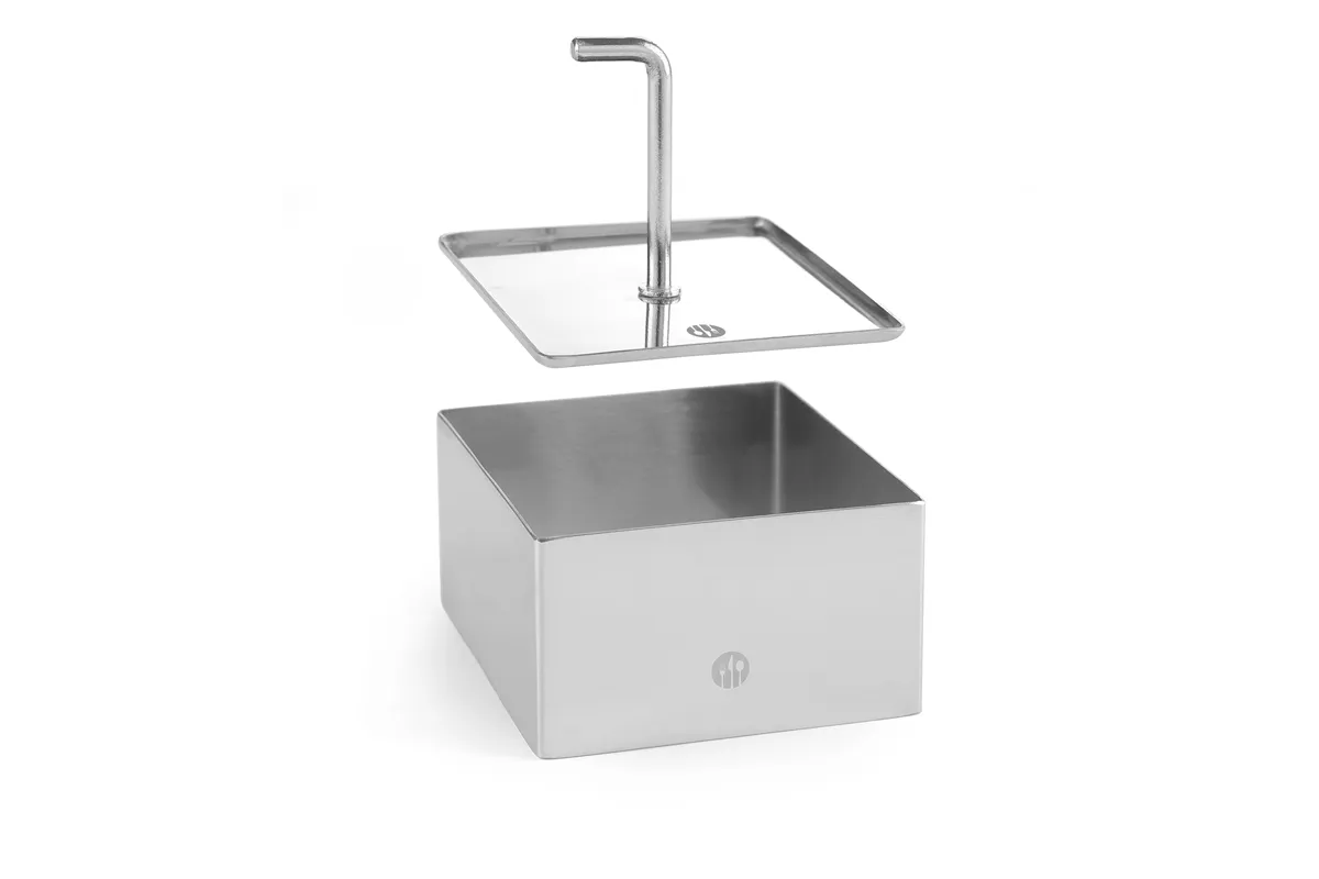 Forma kucharsko-cukiernicza kwadratowa, forma, 80x80x45mm Hendi 512173