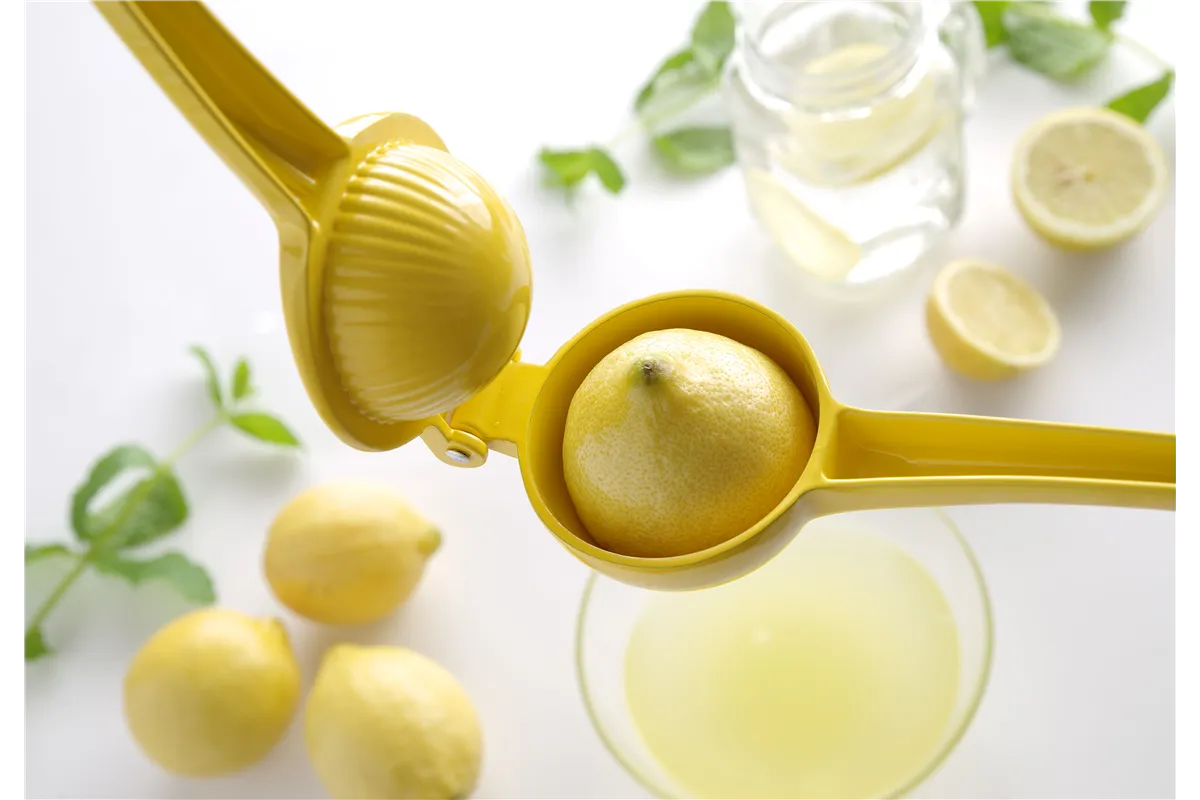 Wyciskacz do cytrusów, żółty (do cytryn), 223x75x45mm BarUp 592052