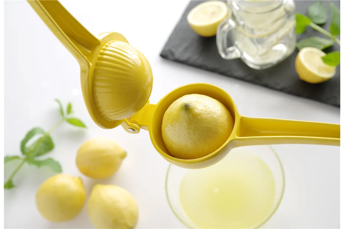 Wyciskacz do cytrusów, żółty (do cytryn), 223x75x45mm BarUp 592052