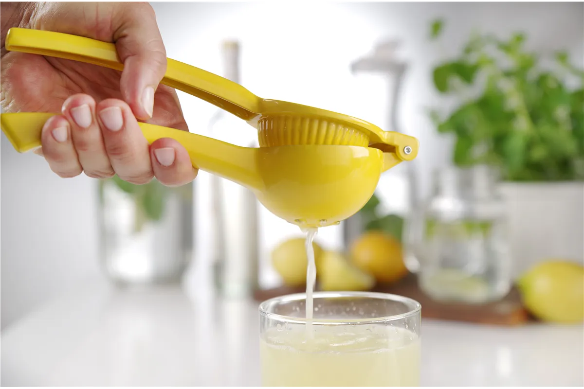 Wyciskacz do cytrusów, żółty (do cytryn), 223x75x45mm BarUp 592052