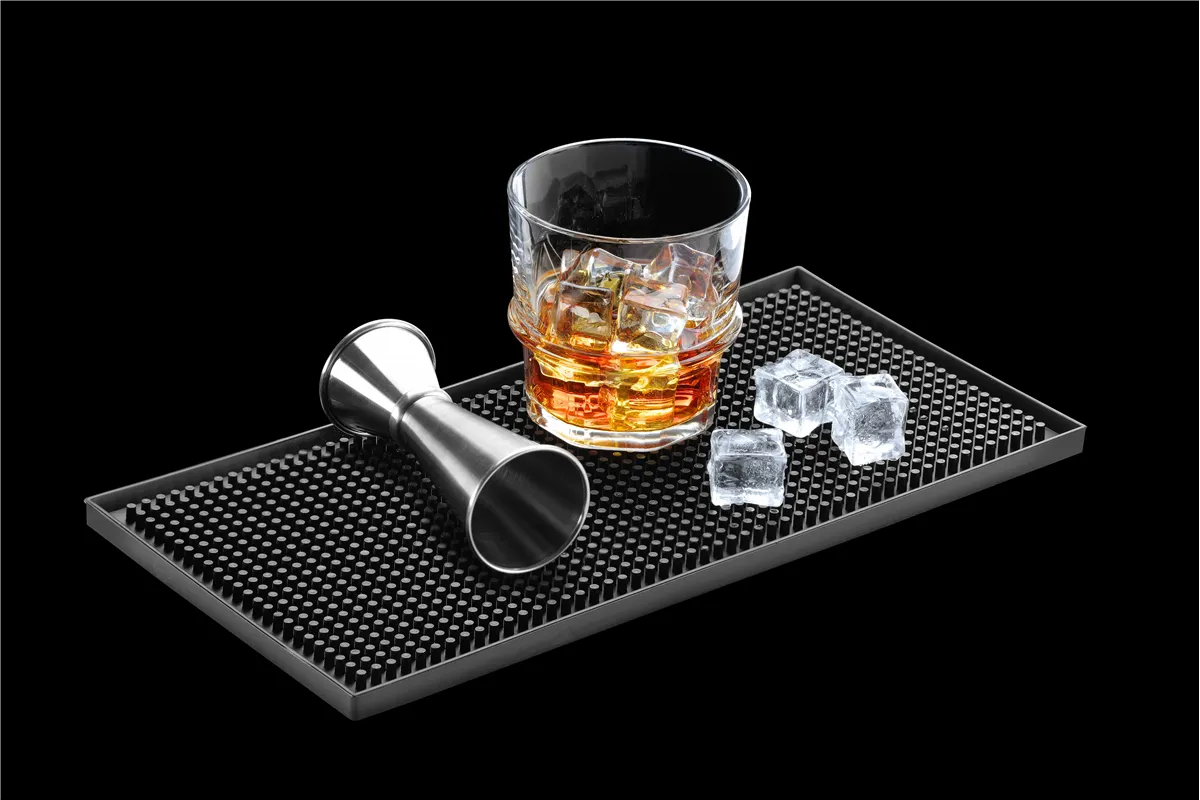 Mata barmańska, czarny, 300x150x9mm BarUp 597989