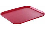 Taca z polipropylenu Fast Food duża, czerwony, 350x450x20mm Hendi 878811