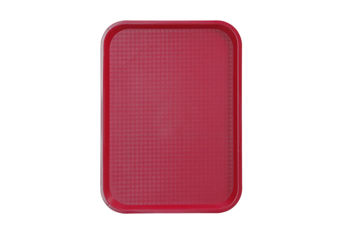 Taca z polipropylenu Fast Food średnia, czerwony, 305x415x20mm Hendi 878910