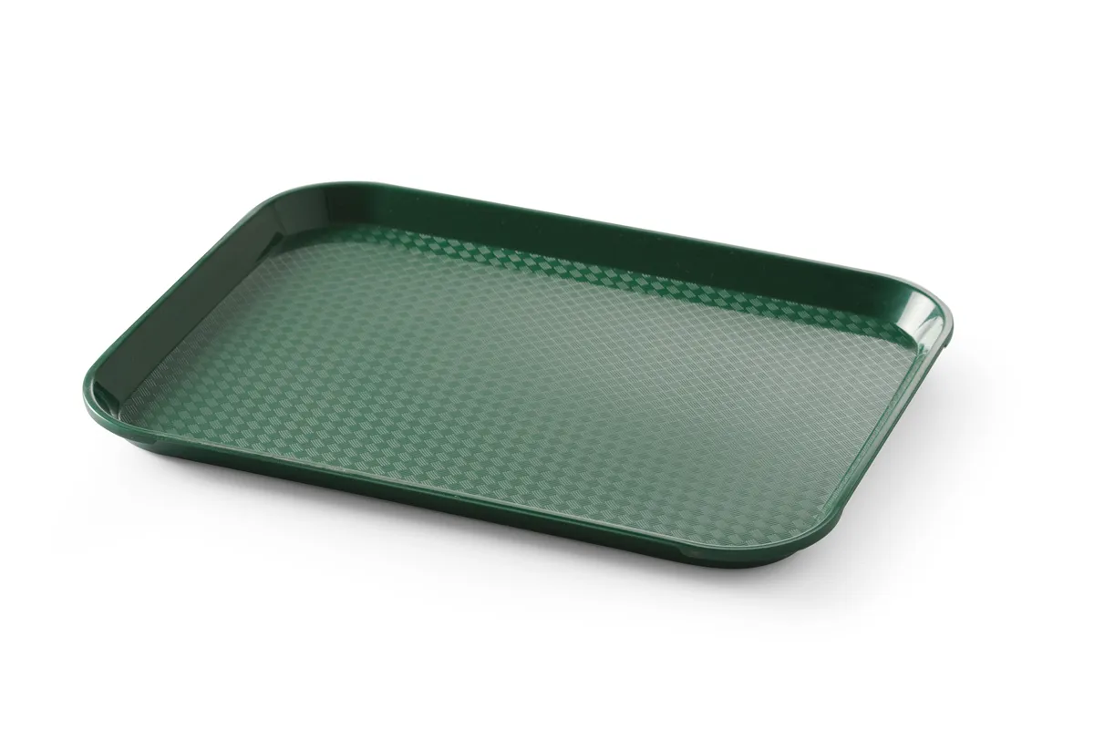 Taca z polipropylenu Fast Food mała, zielony, 265x345x20mm Hendi 878736