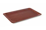 Taca do serwowania, prostokątna, antypoślizgowa, laminowana, GN 1/1, mahoniowy, 325x530mm AmerBox 507216