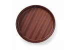 Taca do serwowania laminowana, antypoślizgowa, okrągła, wysoki rant, mahoniowy, ⌀320x35mm AmerBox 507711