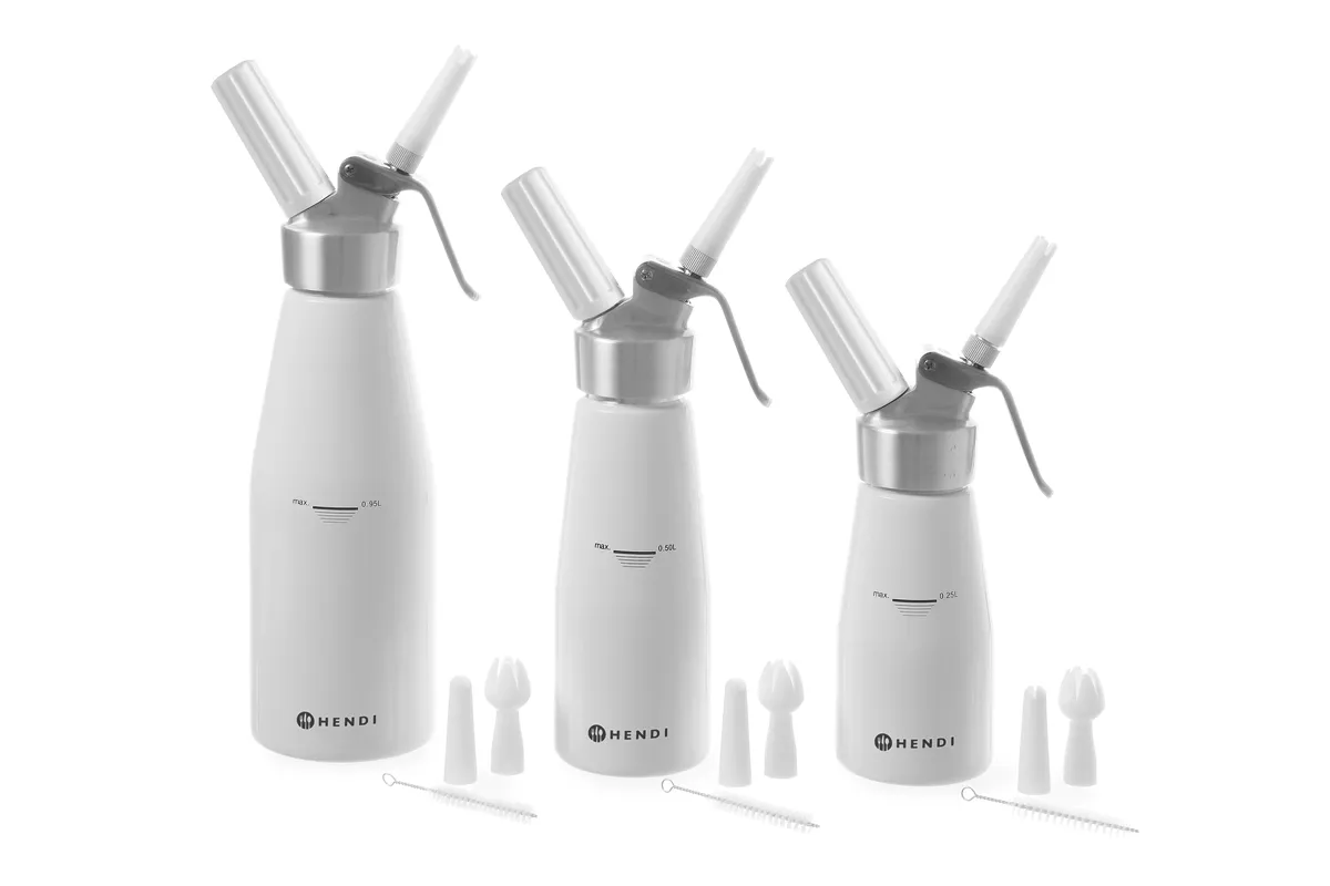 Syfon do bitej śmietany, Kitchen Line, 0,25L, ⌀80x200mm Hendi 588031