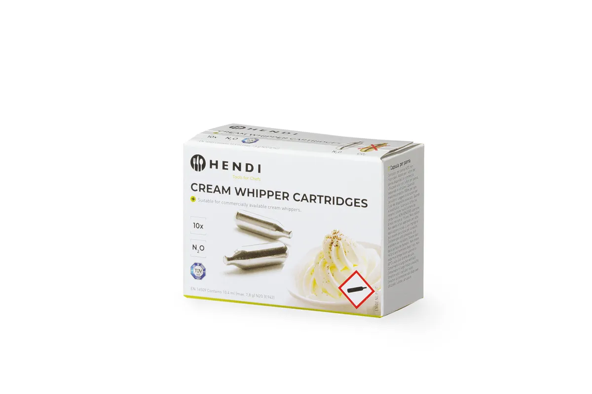 Naboje do syfonu do bitej śmietany, 10 szt Hendi 588208