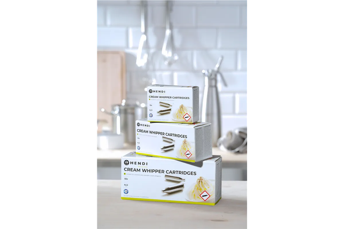 Naboje do syfonu do bitej śmietany, 10 szt Hendi 588208