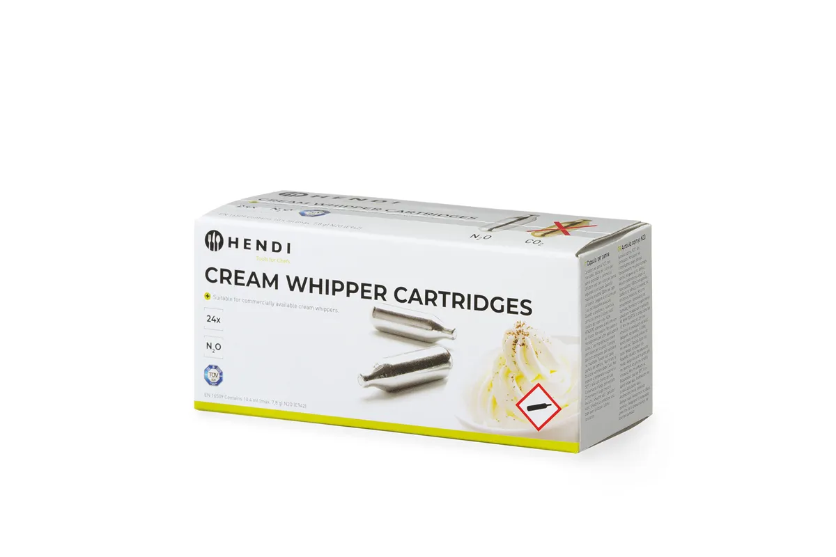 Naboje do syfonu do bitej śmietany, 24 szt Hendi 588215