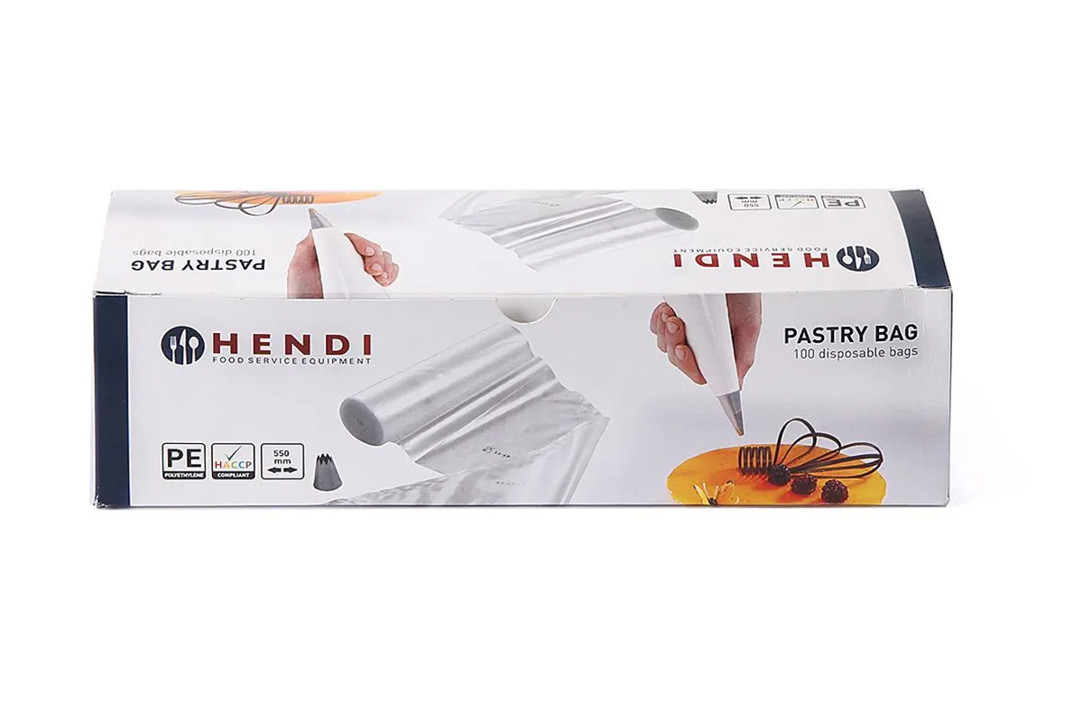 Worki do szprycowania, przezroczysty, 100 szt., 445x220mm Hendi 557112