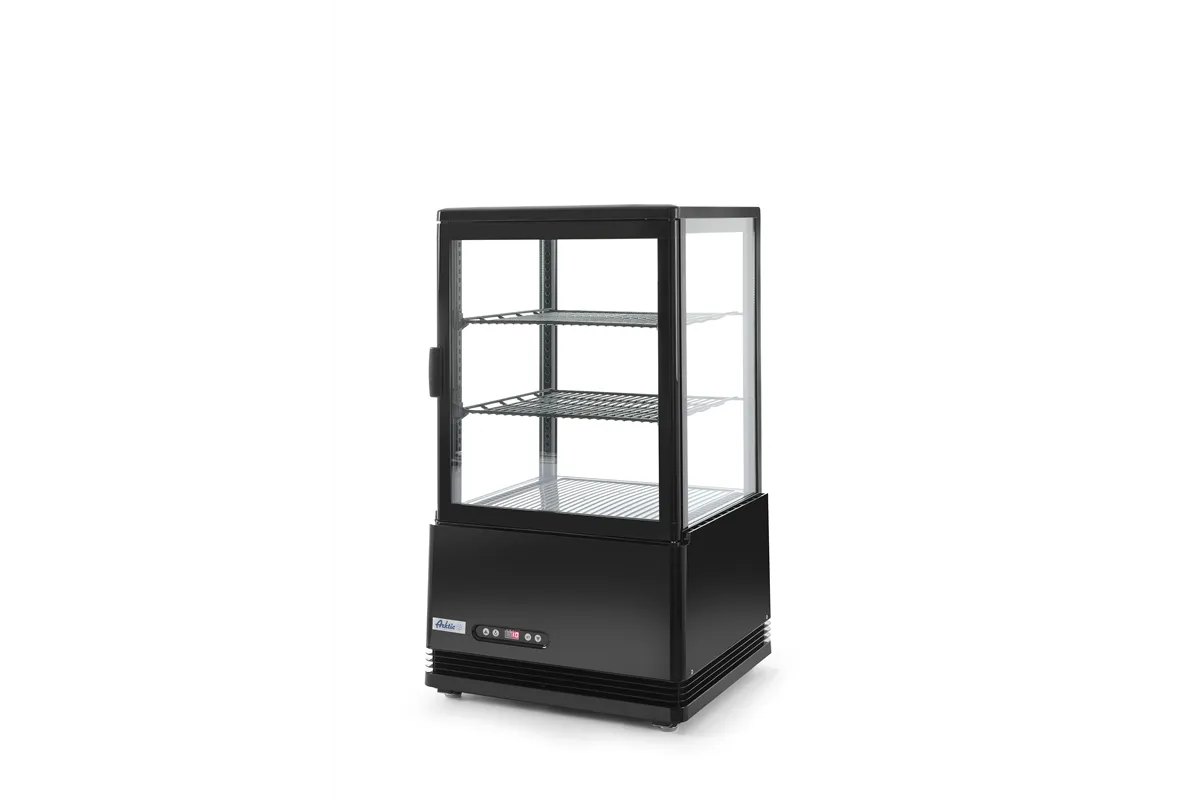 Witryna chłodnicza nastawna, 58l, czarny, 230V/170W, 452x406x830mm Arktic 233627