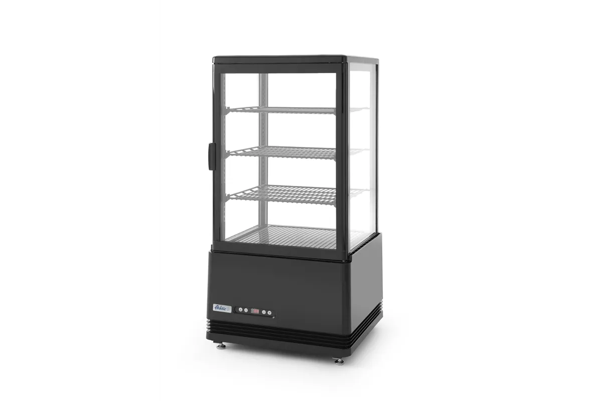 Witryna chłodnicza nastawna, 68l, czarny, 230V/170W, 444x397x875mm Arktic 233238