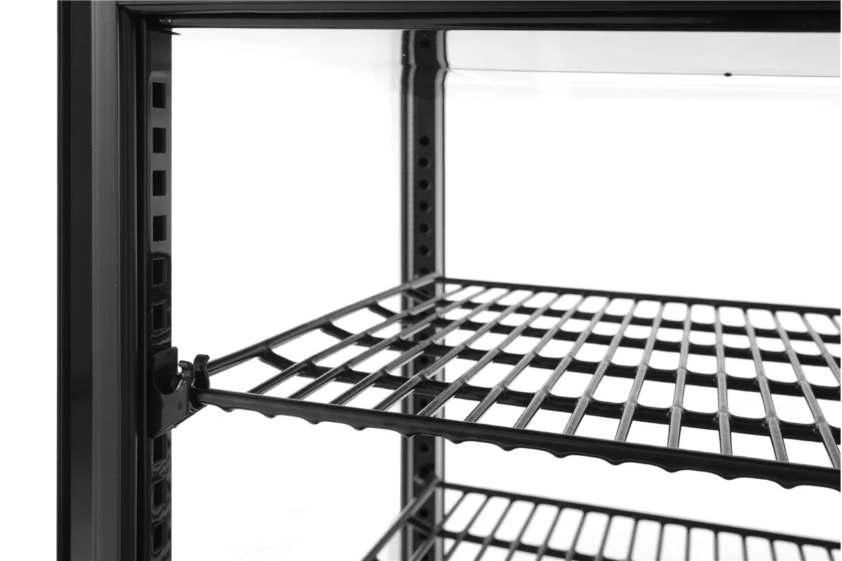 Witryna chłodnicza nastawna, 68l, czarny, 230V/170W, 444x397x875mm Arktic 233238