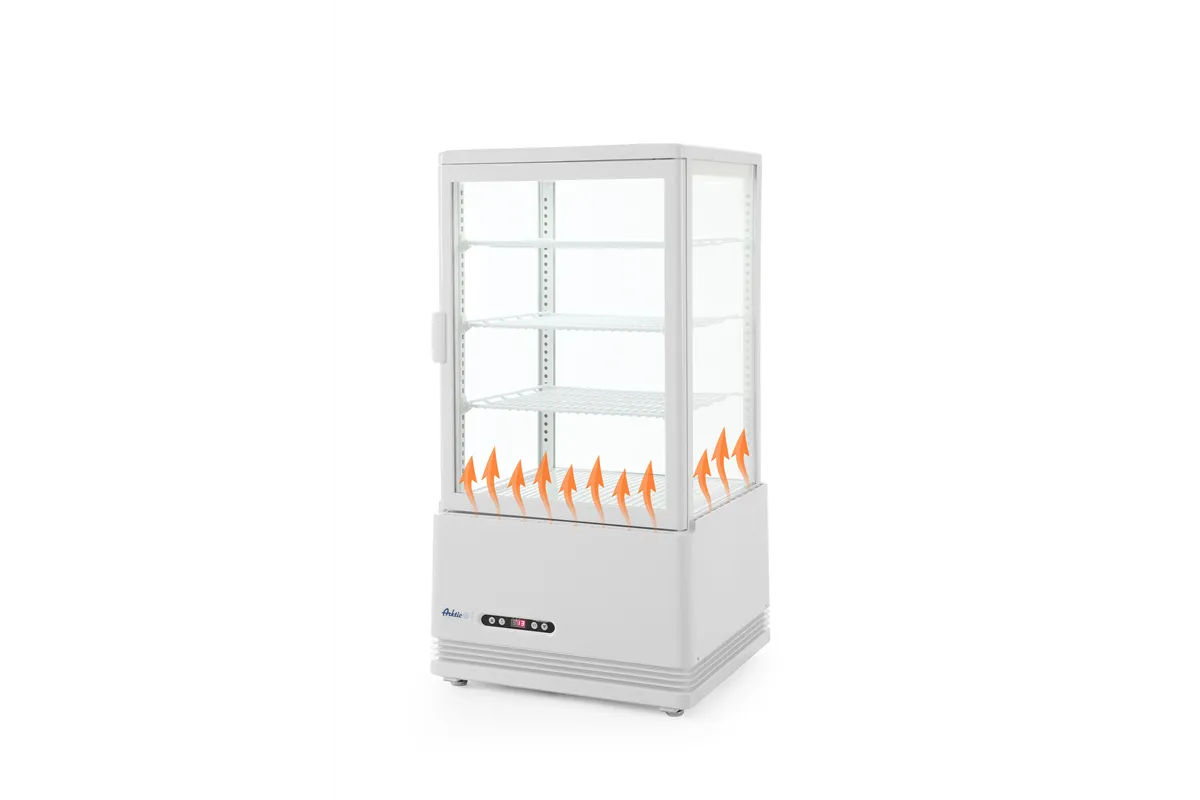 Witryna chłodnicza nastawna, 68l, biały, 230V/170W, 444x397x875mm Arktic 233634