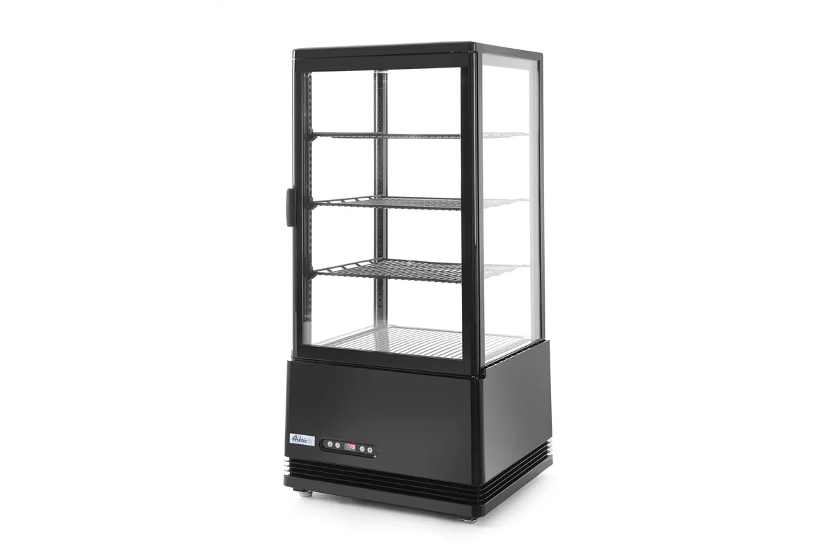 Witryna chłodnicza nastawna, 78l, czarny, 230V/170W, 444x397x940mm Arktic 233658