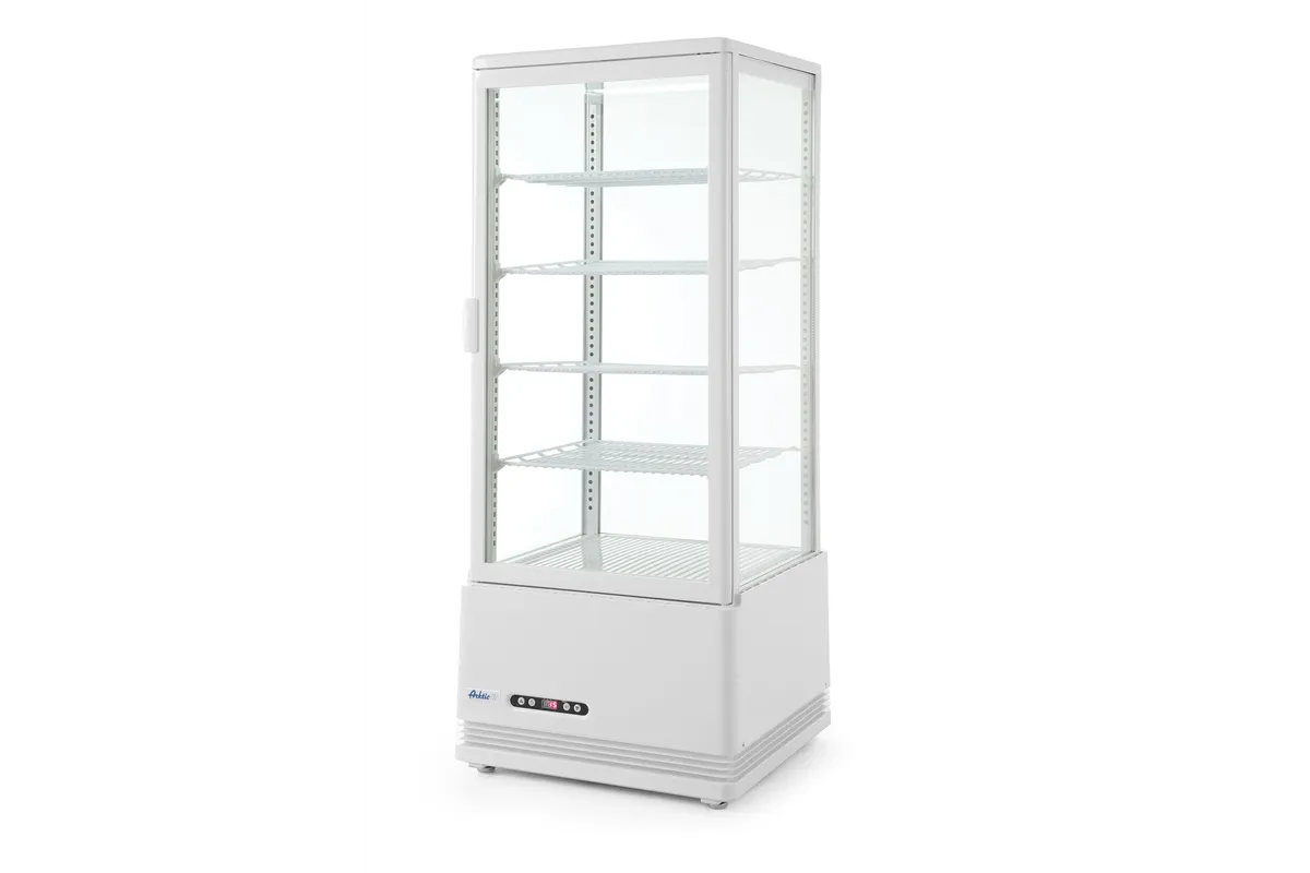 Witryna chłodnicza nastawna, 98l, biały, 230V/210W, 444x397x1100mm Arktic 233665