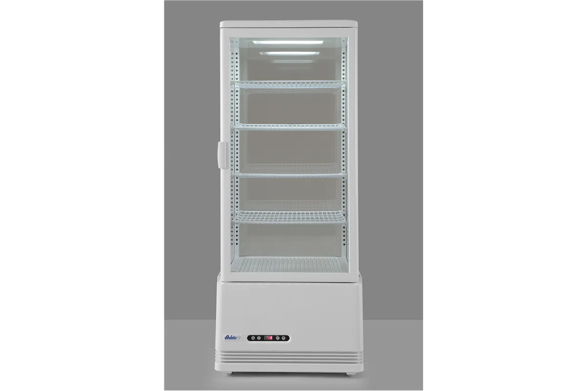 Witryna chłodnicza nastawna, 98l, biały, 230V/210W, 444x397x1100mm Arktic 233665