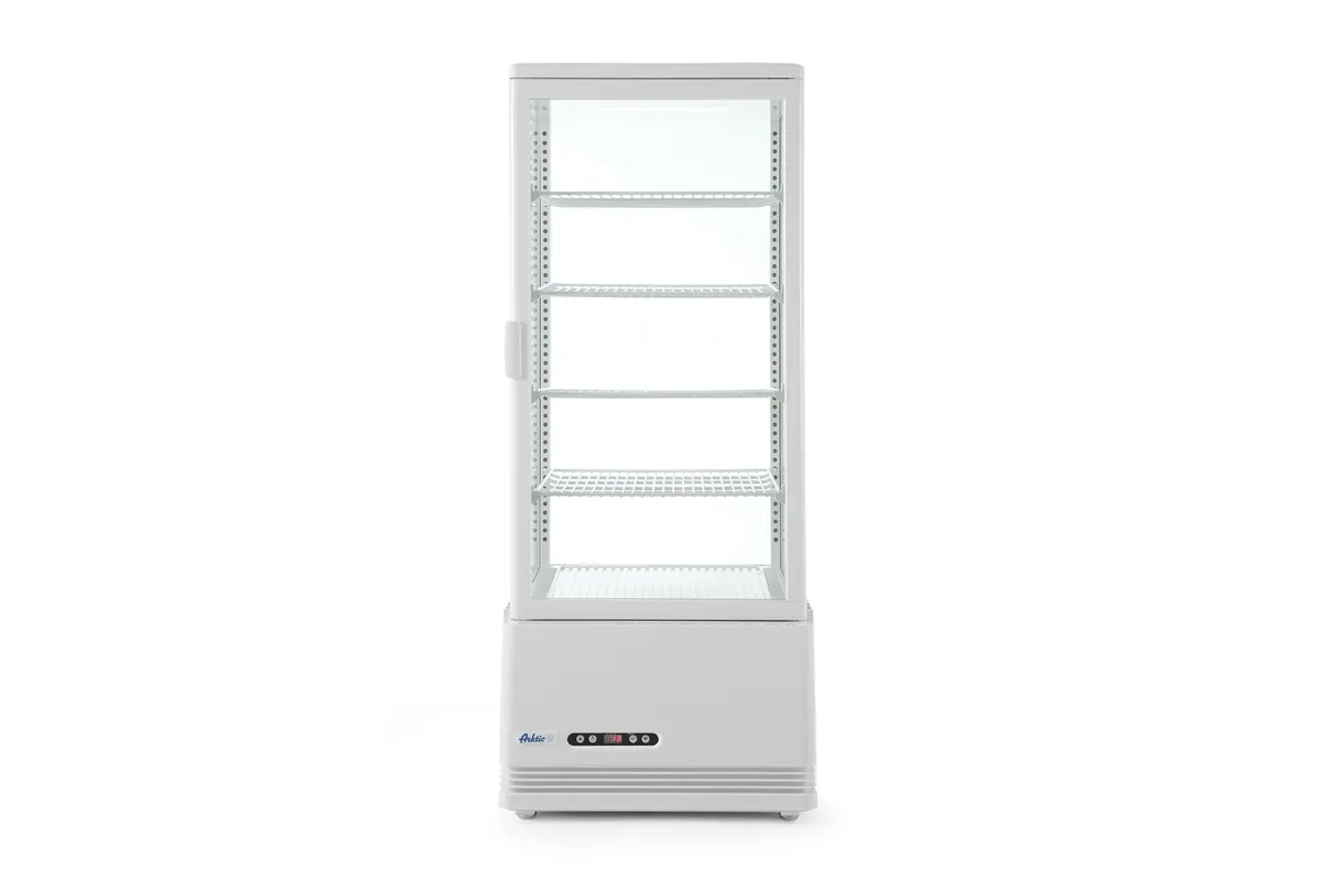 Witryna chłodnicza nastawna, 98l, biały, 230V/210W, 444x397x1100mm Arktic 233665