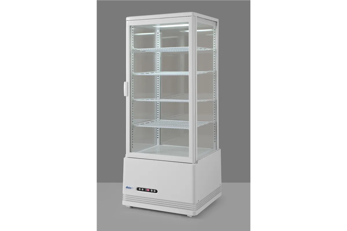 Witryna chłodnicza nastawna, 98l, biały, 230V/210W, 444x397x1100mm Arktic 233665