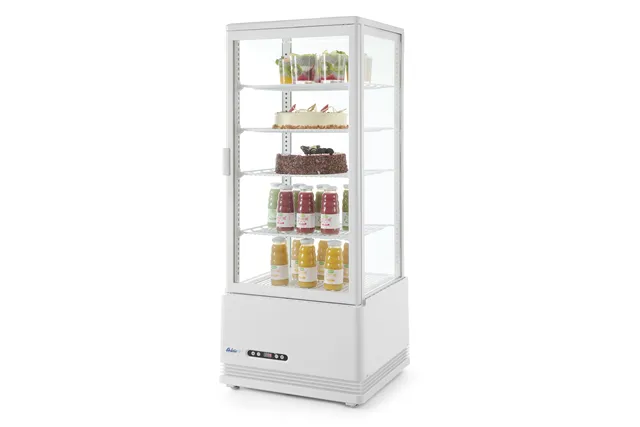 Witryna chłodnicza nastawna, 98l, biały, 230V/210W, 444x397x1100mm Arktic 233665