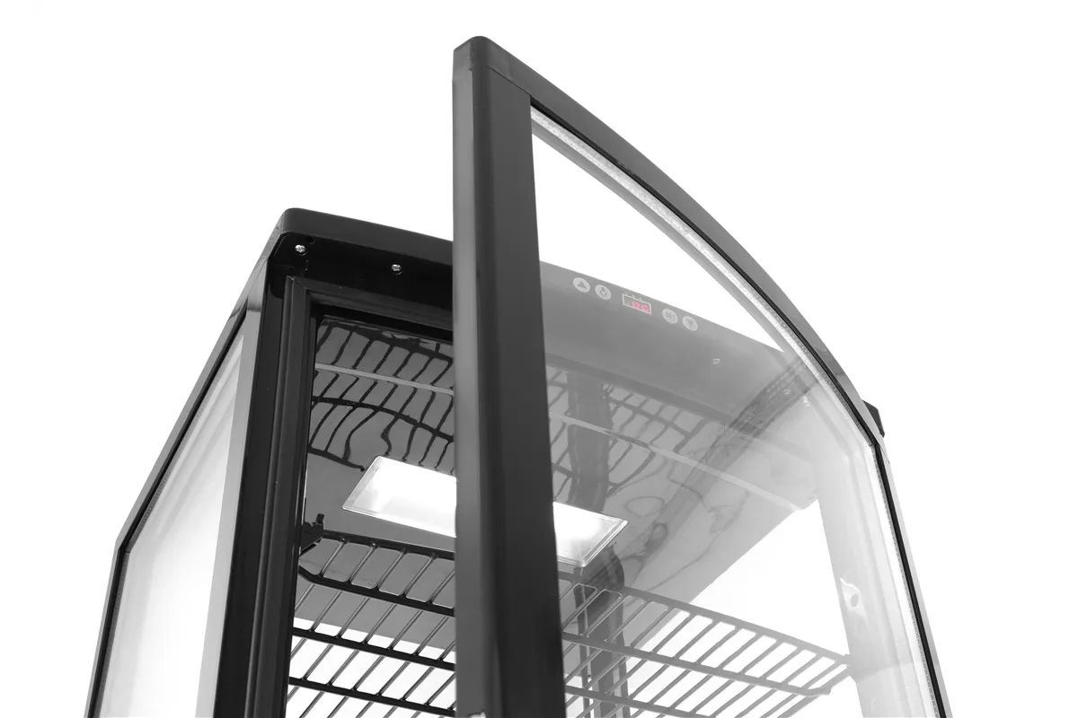 Witryna chłodnicza, 270l, czarny, czarny, 230V/290W, 556x526x1913mm Arktic 233290