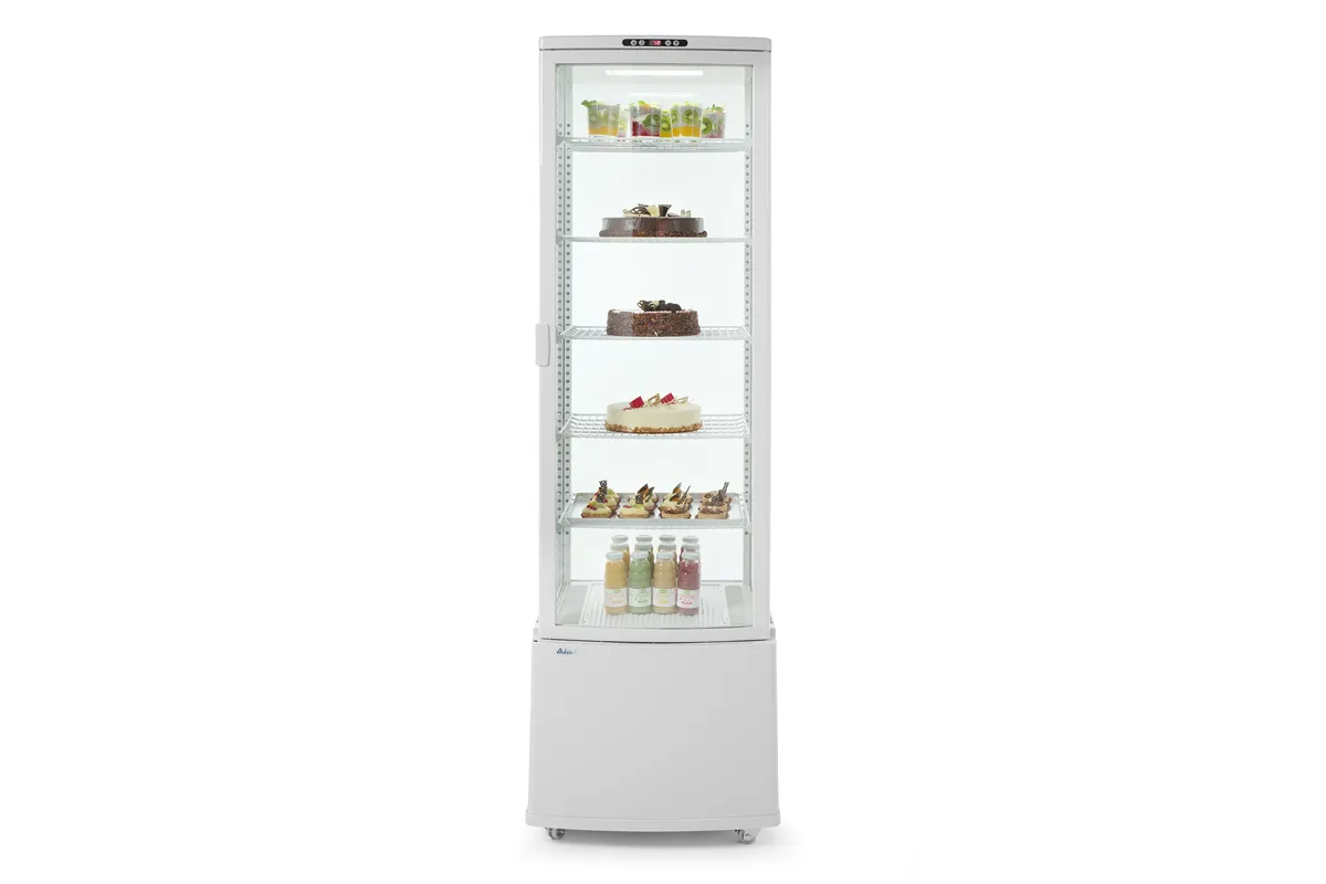 Witryna chłodnicza, 270l, biały, biały, 230V/290W, 550x520x1870mm Arktic 233696