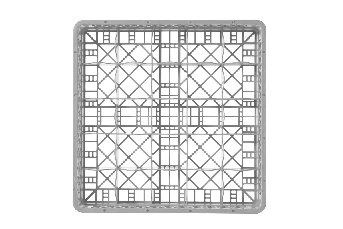 Kosz do szkła 500×500 mm, 25 przegródek – 90x90 mm, 500x500x104mm Hendi 877036