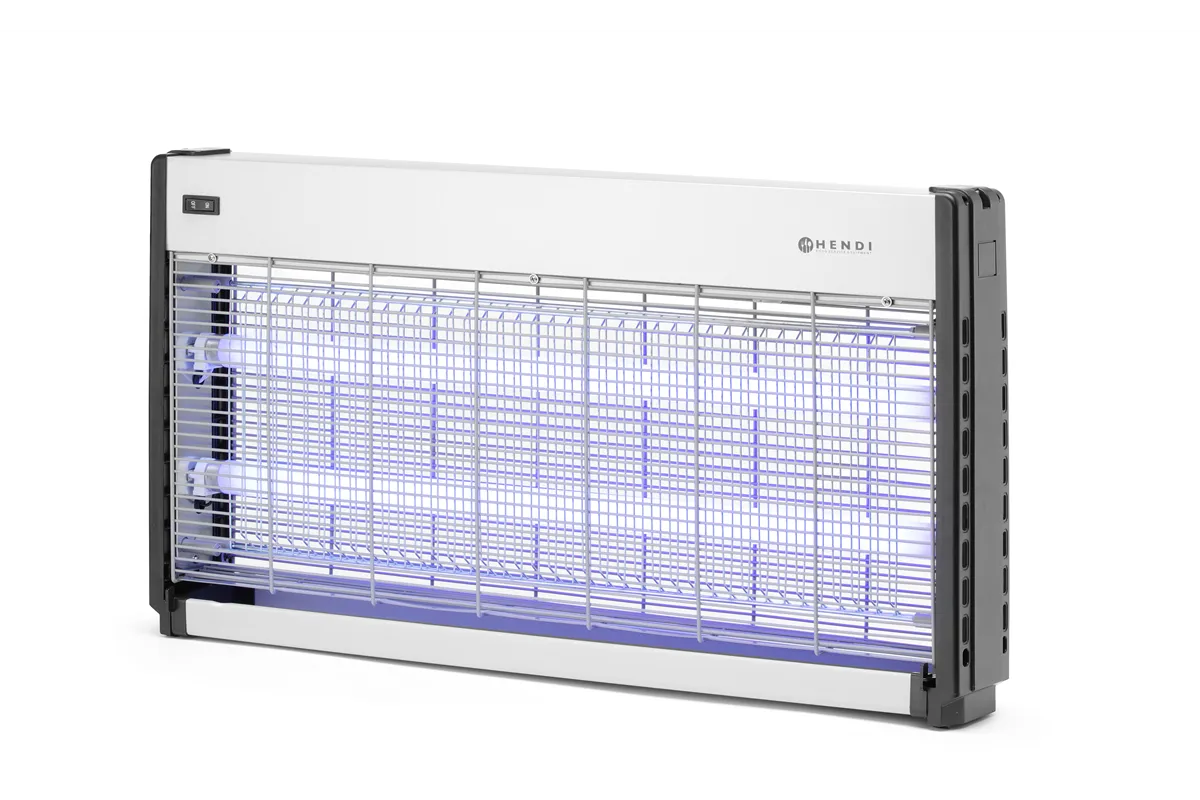 Lampa owadobójcza, Zasięg działania: 150 m², 230V/45W, 655x90x360mm Hendi 270172