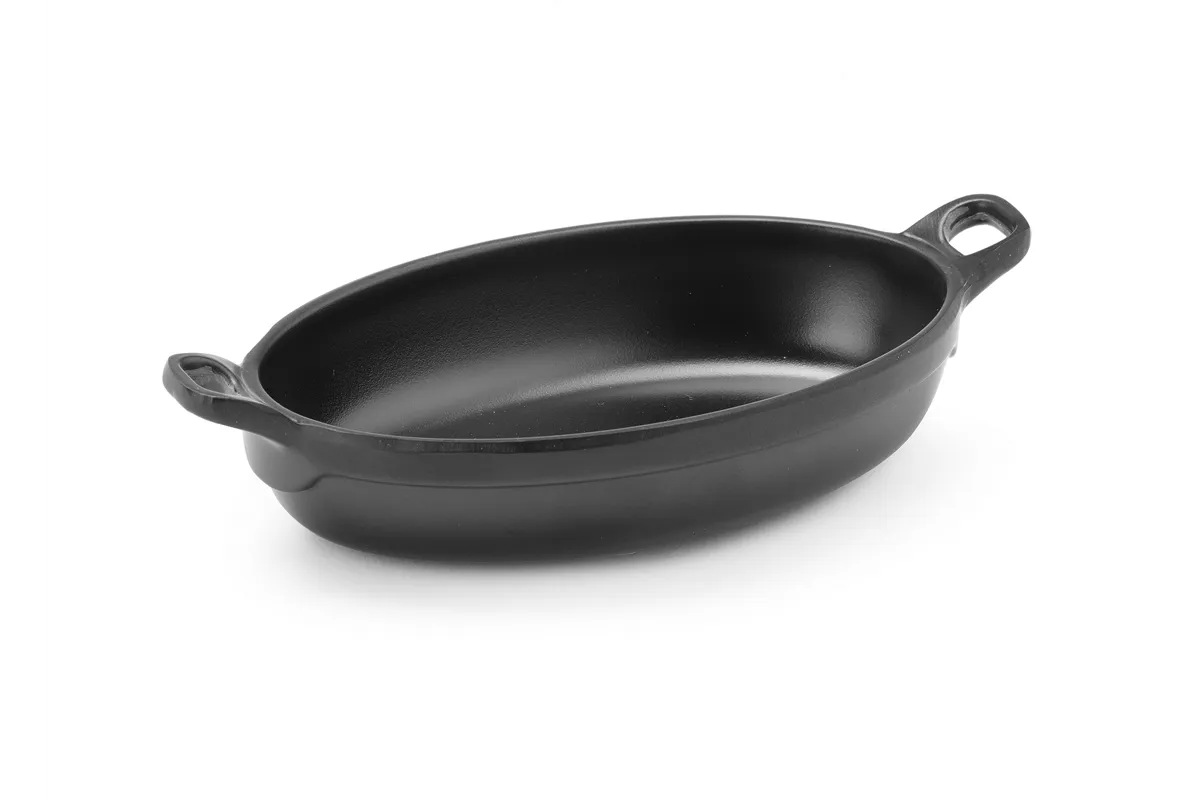 Rondelek czarny mini owalny Little Chef, czarny, 155x80x37mm Fine Dine 564547