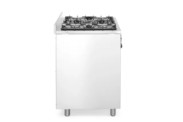 Kuchnia gazowa 5-palnikowa z piekarnikiem elektrycznym i grillem Kitchen Line 230V/2900W 14,3kW 900x653x900mm Hendi 225707