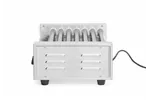 Podgrzewacz rolkowy do parówek jednostrefowy, 7 rolek, 230V/740W, 525x365x176mm Hendi 268506