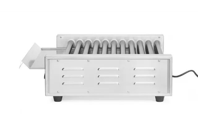 Podgrzewacz rolkowy do parówek dwustrefowy, 11 rolek, 230V/1180W, 530x525x180mm Hendi 268704