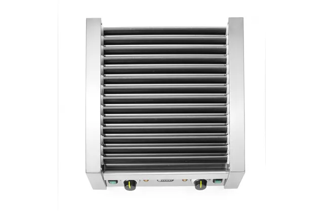 Podgrzewacz rolkowy do parówek dwustrefowy, 14 rolek, 230V/1480W, 520x650x176mm Hendi 268735