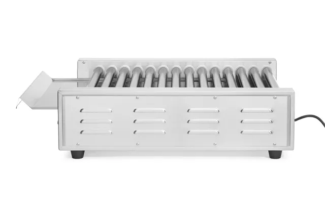 Podgrzewacz rolkowy do parówek dwustrefowy, 14 rolek, 230V/1480W, 520x650x176mm Hendi 268735