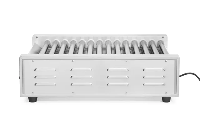 Podgrzewacz rolkowy do parówek dwustrefowy, 14 rolek, 230V/1480W, 520x650x176mm Hendi 268735