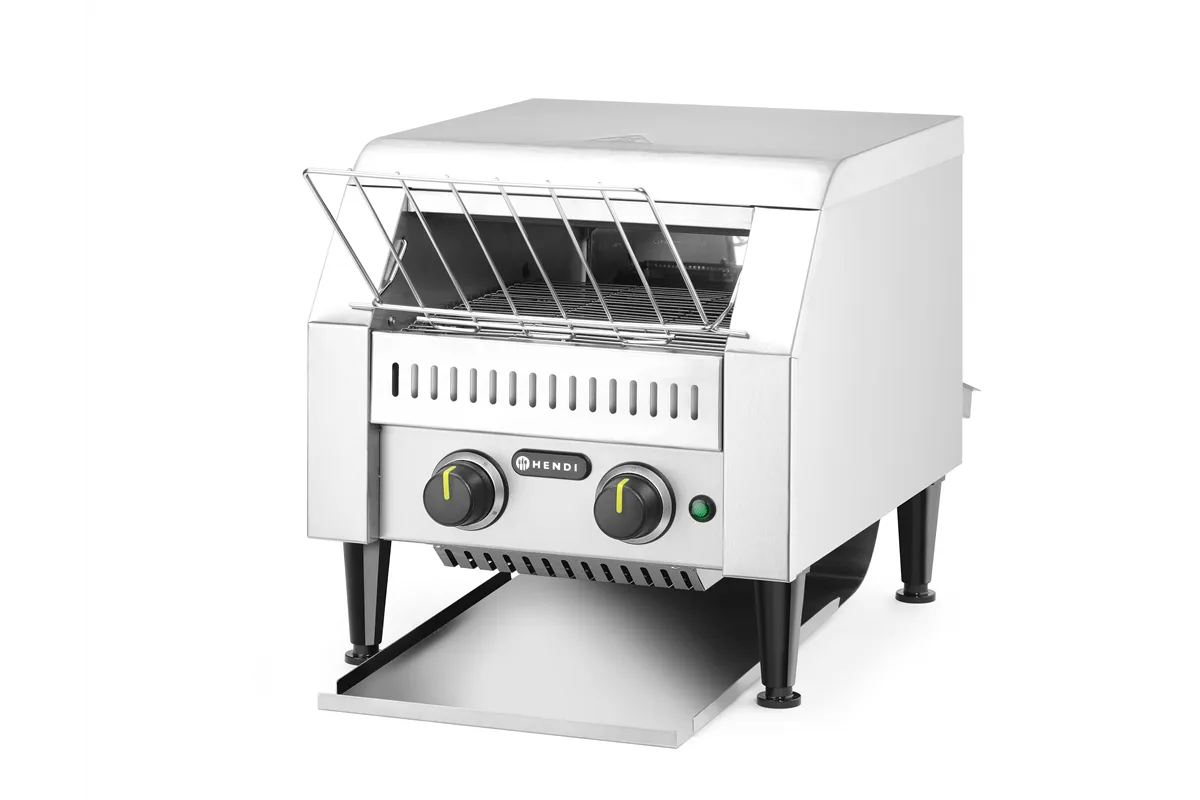 Toster przelotowy podwójny, srebrny, 230V/2240W, 418x365x390mm Hendi 261309