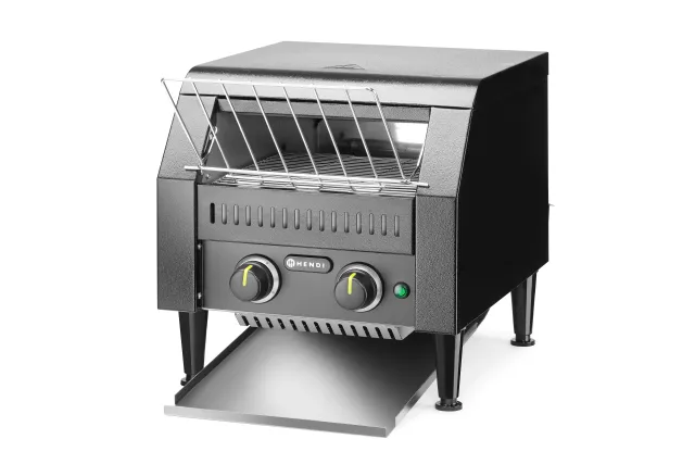 Toster przelotowy podwójny, czarny, 230V/2240W, 418x368x415mm Hendi 261354