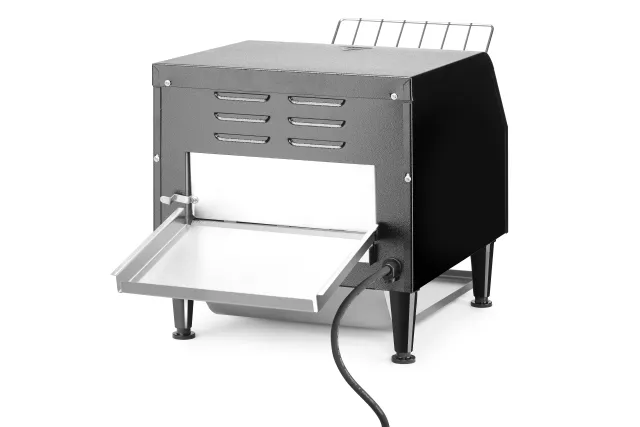 Toster przelotowy podwójny, czarny, 230V/2240W, 418x368x415mm Hendi 261354