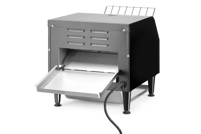 Toster przelotowy podwójny, czarny, 230V/2240W, 418x368x415mm Hendi 261354