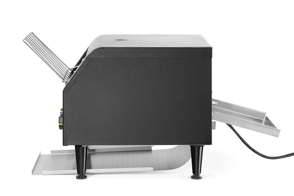 Toster przelotowy podwójny, czarny, 230V/2240W, 418x368x415mm Hendi 261354