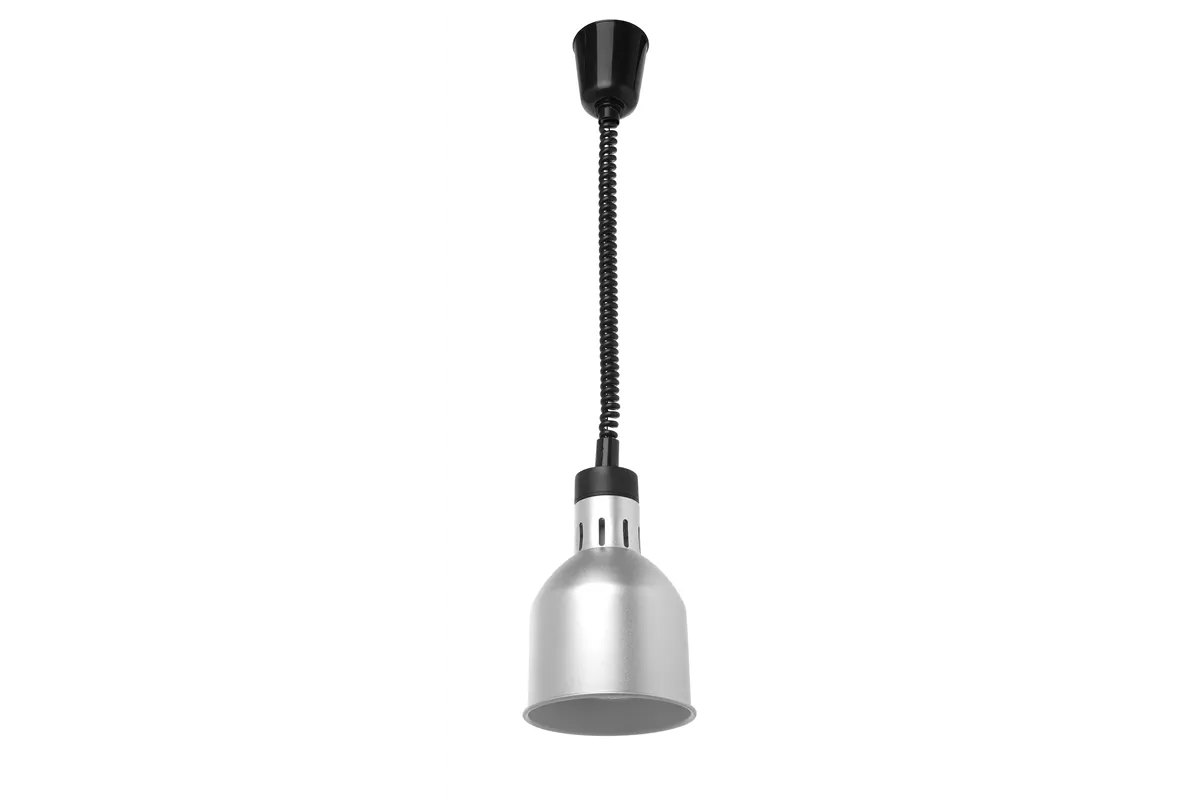 Lampa do podgrzewania potraw wisząca, cylindryczna, srebrny, 230V/250W, ⌀175x250mm Hendi 273883