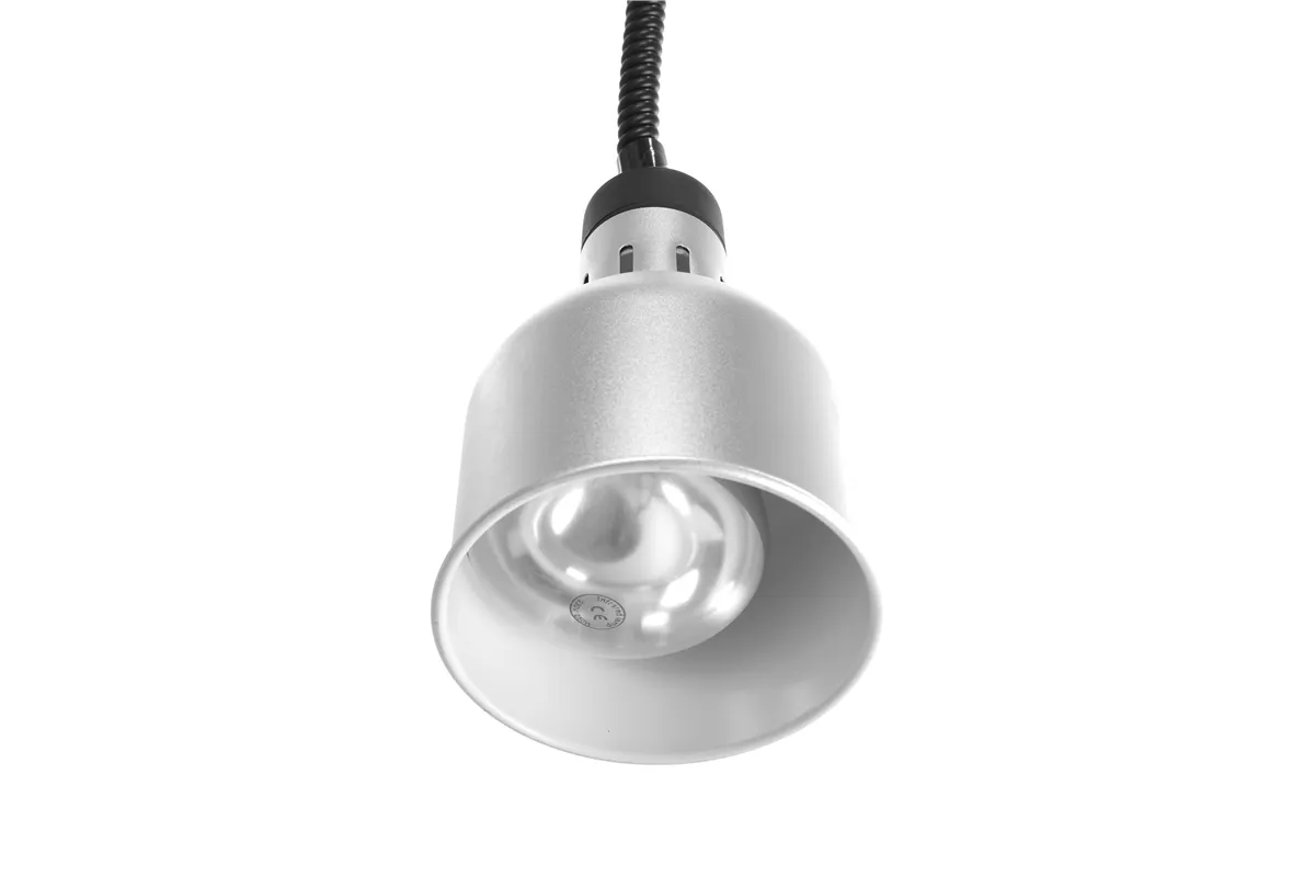 Lampa do podgrzewania potraw wisząca, cylindryczna, srebrny, 230V/250W, ⌀175x250mm Hendi 273883