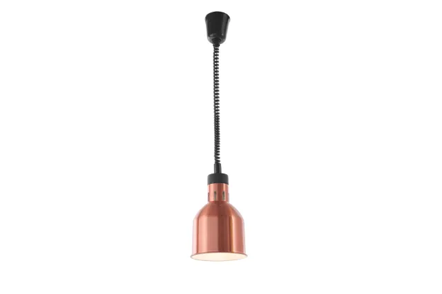 Lampa do podgrzewania potraw wisząca, cylindryczna, miedziany, 230V/250W, ⌀175x250mm Hendi 273890